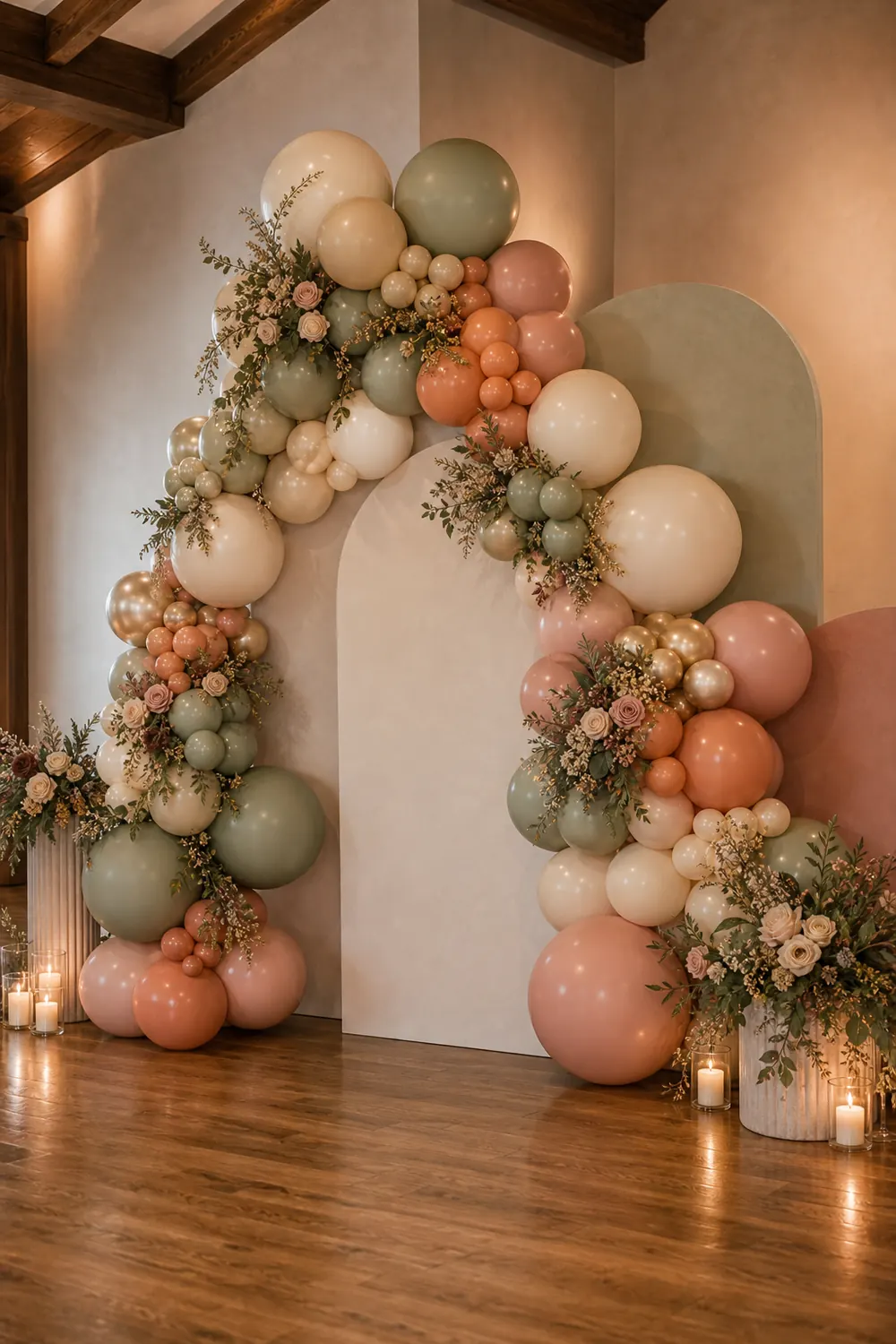 Wedding balloon photo moment